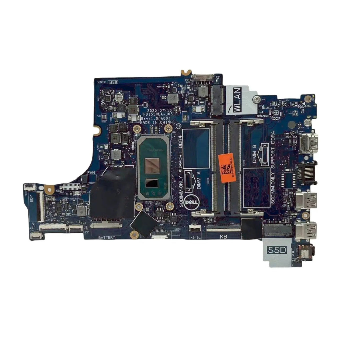 Dell Inspiron 15 3501 Motherboard LA-J081P CN-0G9RW0 with i5-1035G1 CPU - Bighao-era Laptop Part