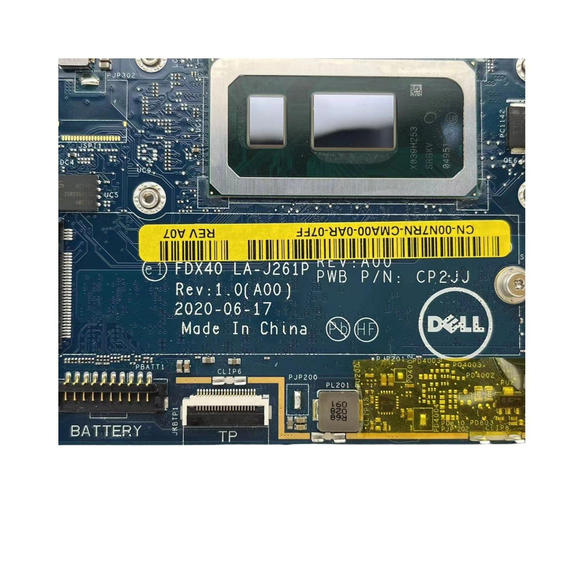 Dell Latitude 7310 7410 Motherboard LA-J261P CN-04J6CM CN-00N7RN with i5 i7 CPU 16GB-RAM - Bighao-era Laptop Part