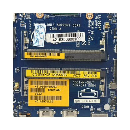 Dell Inspiron 5565 Motherboard LA-D804P CN-0MYX0F with A9-9400 R5 M440-2GB - Bighao-era Laptop Part