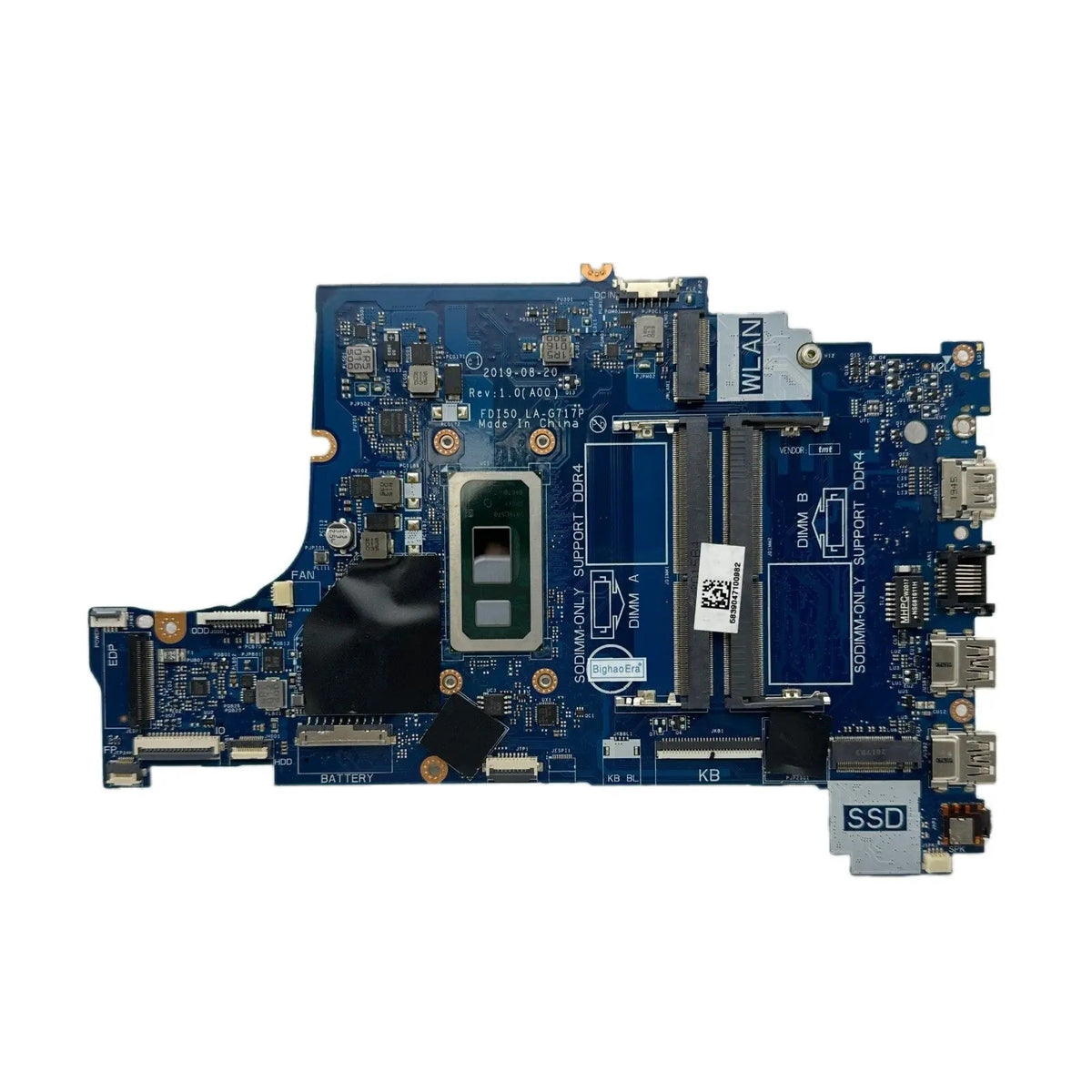 Dell Vostro 3490 Inspiron 3490/3590 Motherboard LA-G717P CN-06FMPV with i5-10210U CPU - Bighao-era Laptop Part