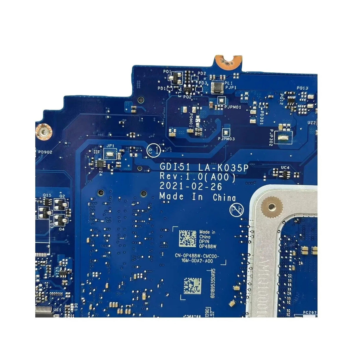 Dell Inspiron 15 3501 Motherboard LA-K035P CN-0P488W with i5-1035G1 CPU - Bighao-era Laptop Part