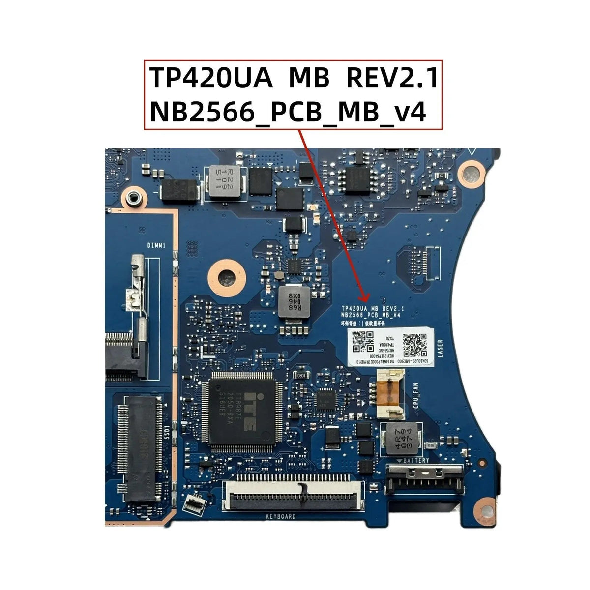 ASUS VivoBook Flip 14 Motherboard NB2566 R5-5500 4GB for TM420UA TP420UA TM420IA - Bighao-Era Laptop part