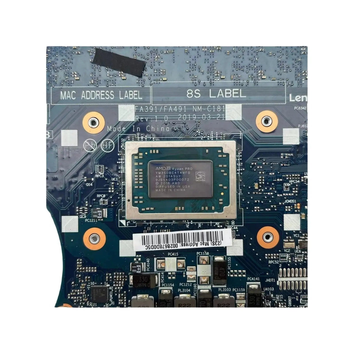 Lenovo ThinkPad X395 Motherboard NM-C181 02DM189 with R5-3500U 8GB-RAM - Bighao-era Laptop Part