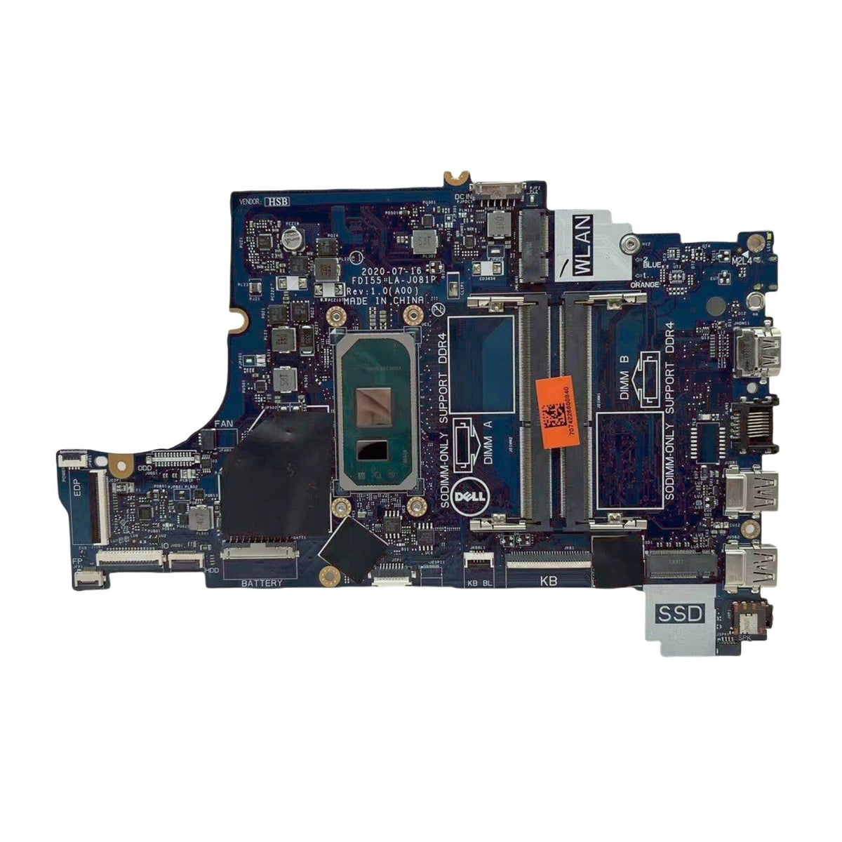 Dell Inspiron 15 3501 Motherboard LA-J081P CN-004C38 with i7-1065G7 CPU - Bighao-era Laptop Part