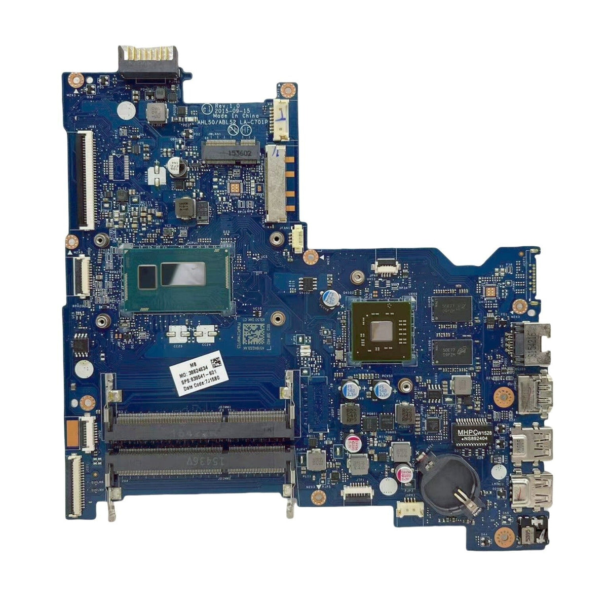 HP Pavilion 15-AC Motherboard LA-C701P 839541-601 with i7-4510U R5 M330-2GB - Bighao-era Laptop Part