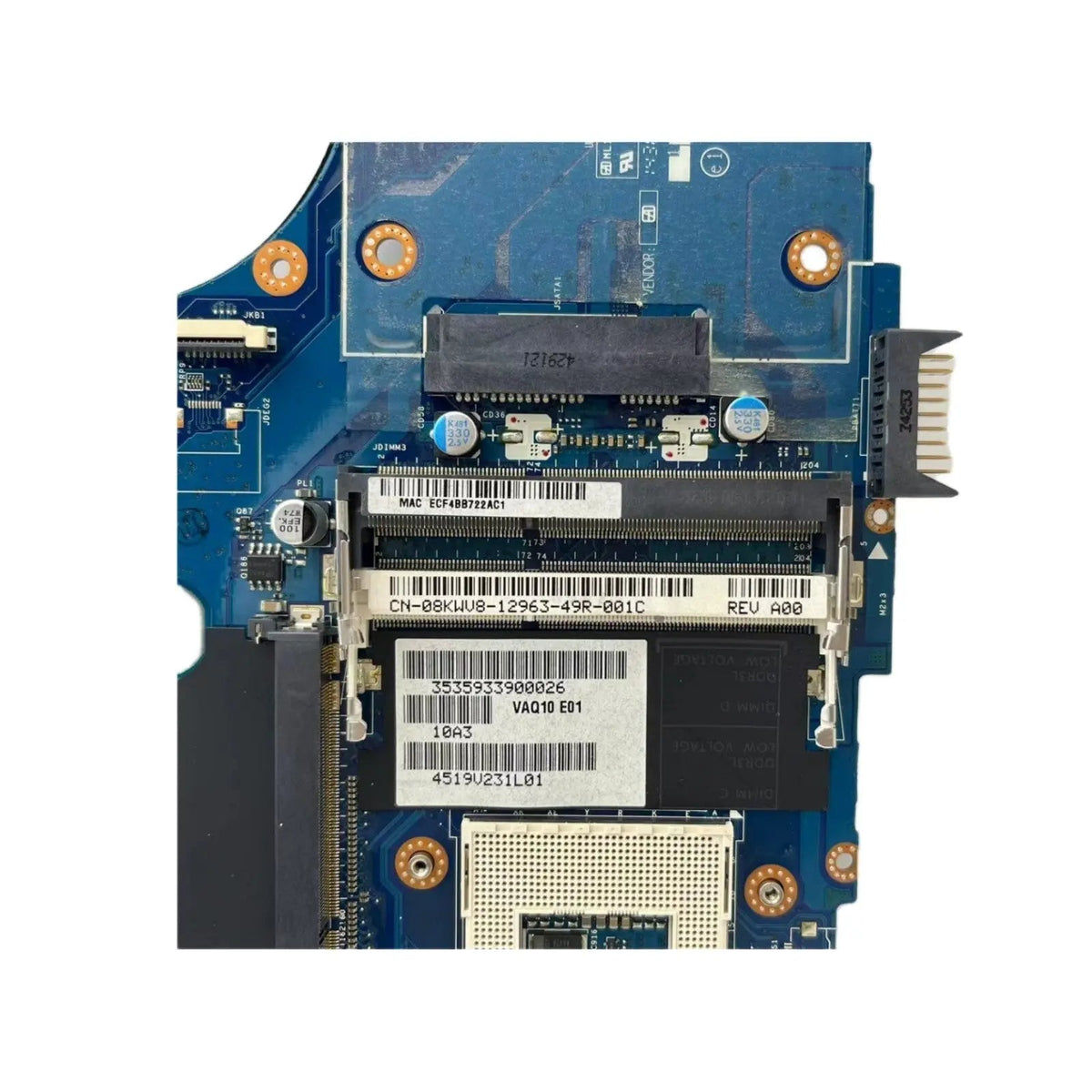 Dell Precision M4800 Motherboard CN-08KWV8 VAQ10 LA-9772P with QM87 - Bighao-era Laptop Part