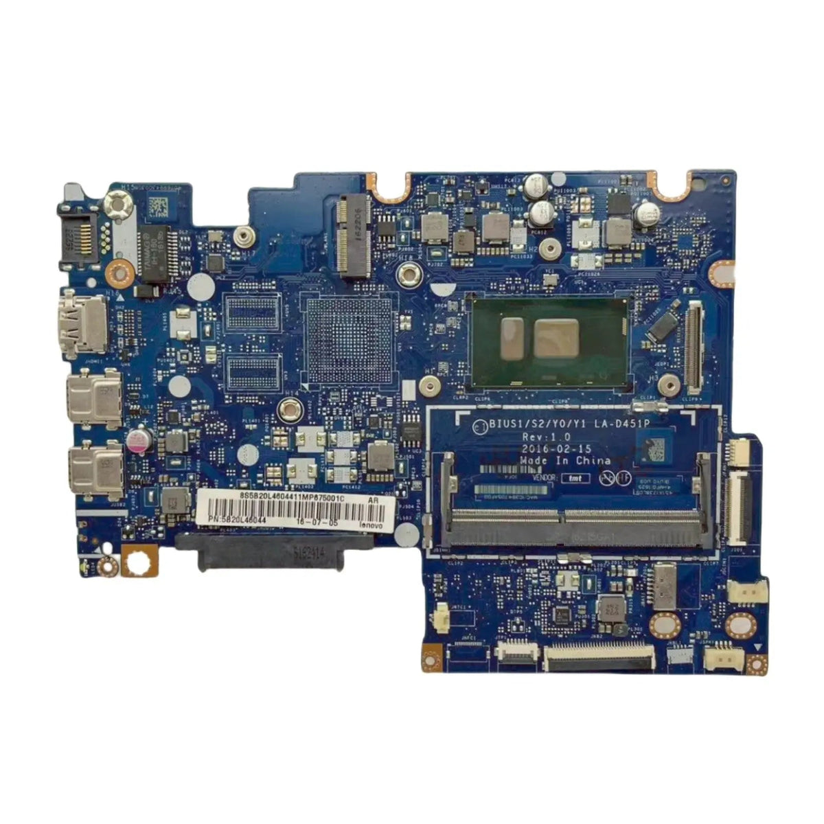 Lenovo Flex 4-1470 Yoga 510-14ISK Motherboard LA-D451P 5B20L46044 with 4405U CPU - Bighao-era Laptop Part
