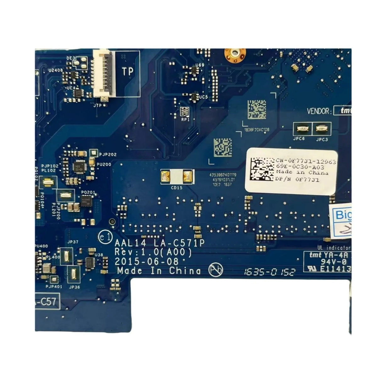Dell Inspiron 5452 5552 Motherboard LA-C571P CN-0F77J1 with N3700 CPU - Bighao-era Laptop Part