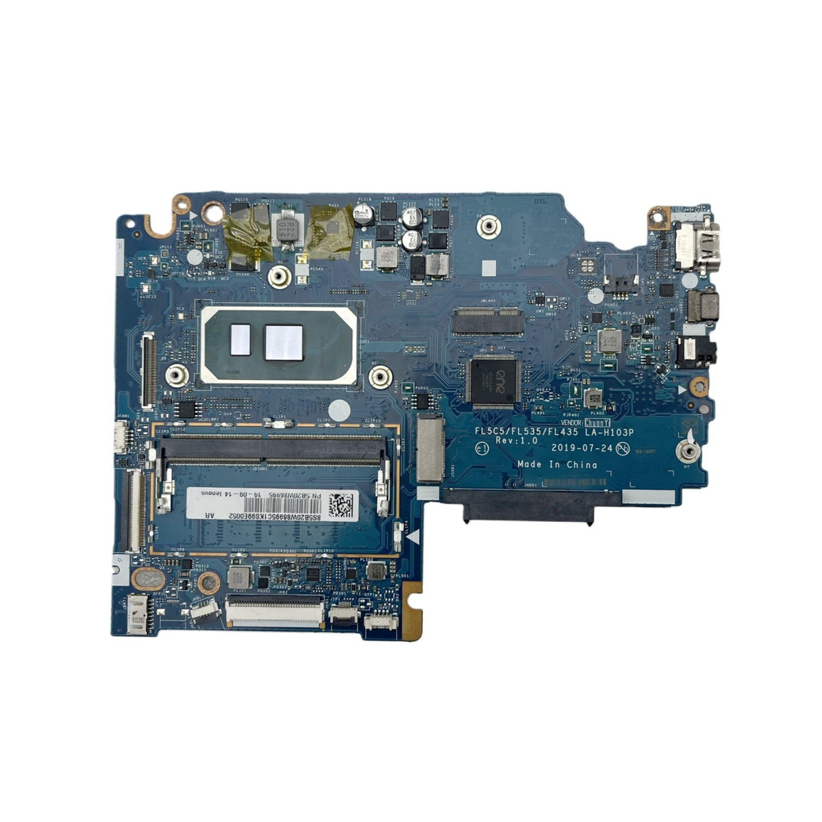Lenovo Ideapad S340-15IIL Motherboard LA-H103P 5B20W89110 with i3-1005G1 CPU 4GB-RAM - Bighao-era Laptop Part