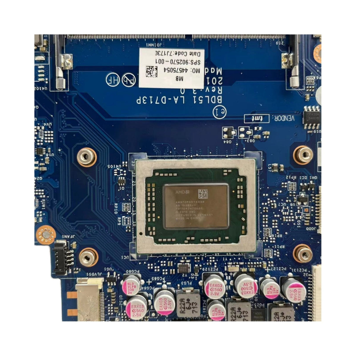 HP Pavilion 15-BA Motherboard LA-D713P 902570-601 with A12-9700P CPU - Bighao-era Laptop Part