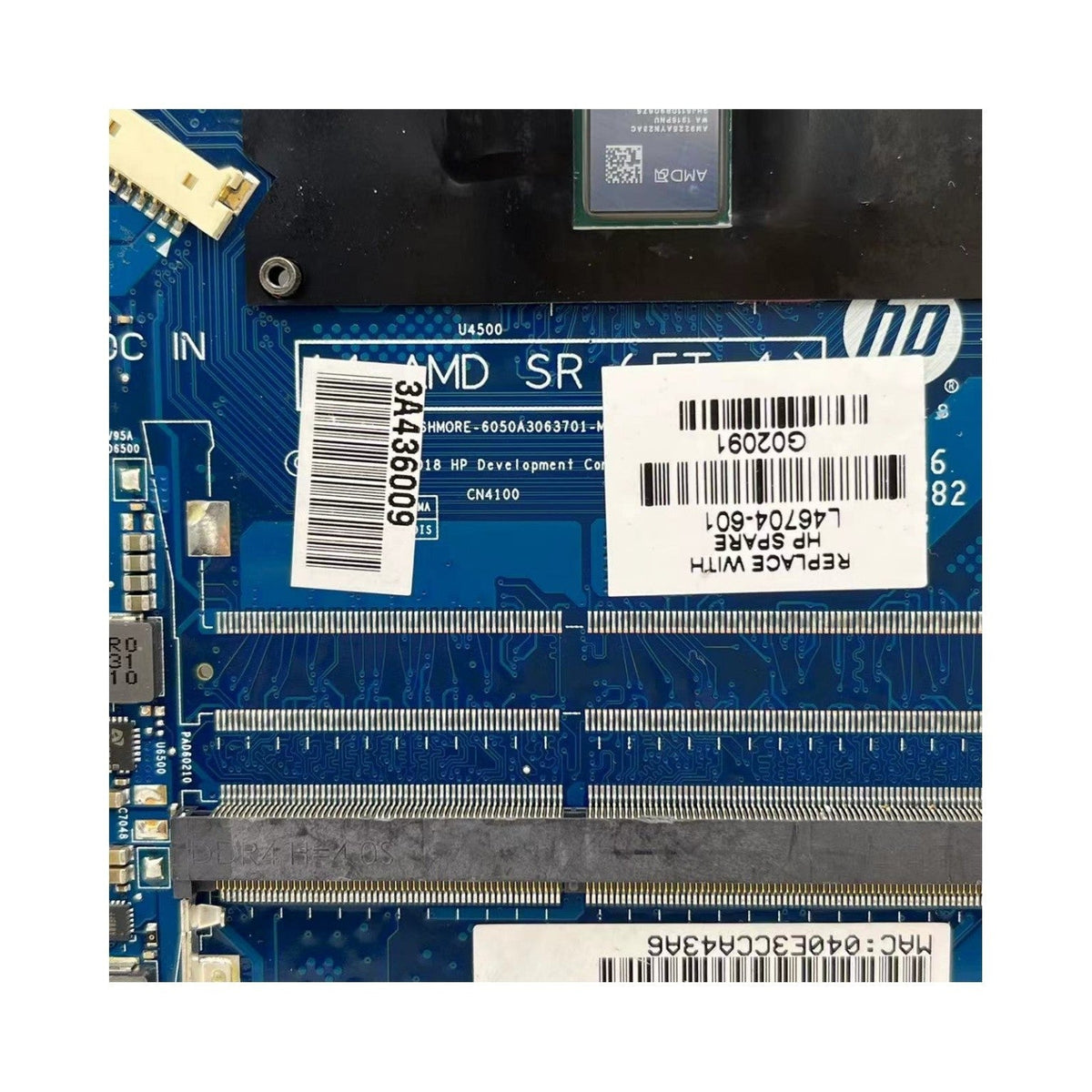 HP 14-DK Motherboard 6050A3063701 L46704-601 with A6-9225 CPU - Bighao-era Laptop Part
