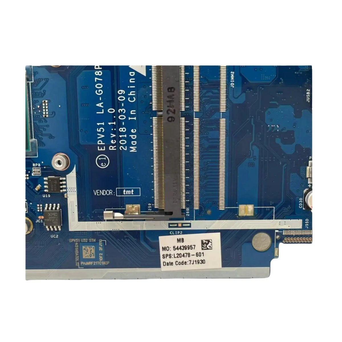HP 15-DB 255 G7 Motherboard LA-G078P L20478-601 with A6-9225 CPU - Bighao-era Laptop Part
