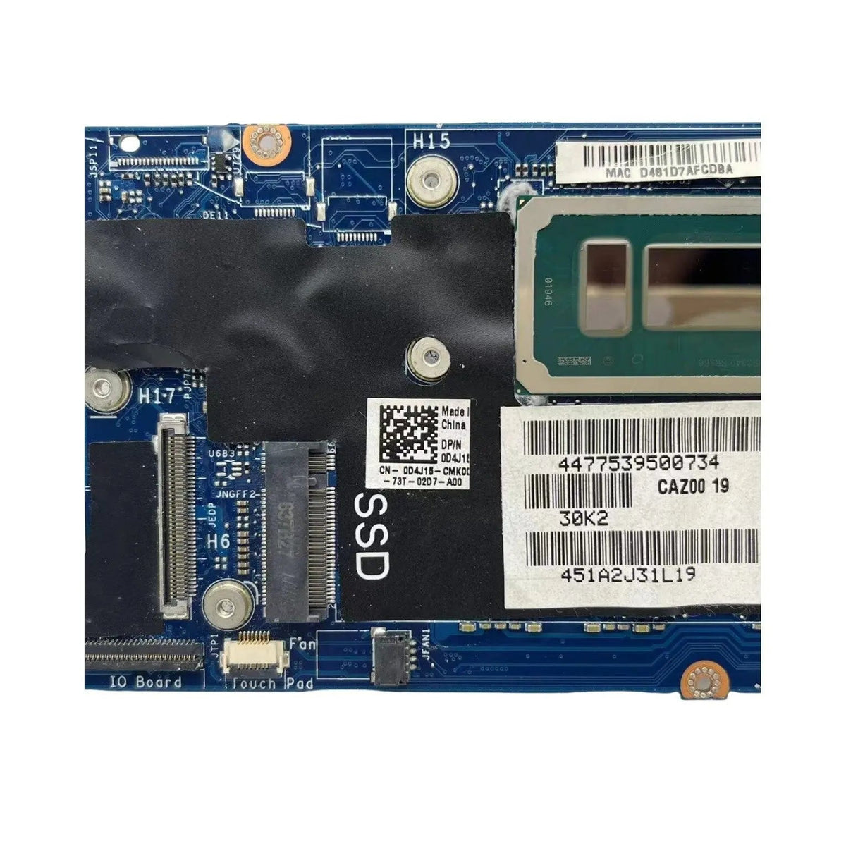 Dell XPS 13 9360 Motherboard LA-D841P CN-09RYR9 with i7-7560U CPU 16GB-RAM - Bighao-era Laptop Part