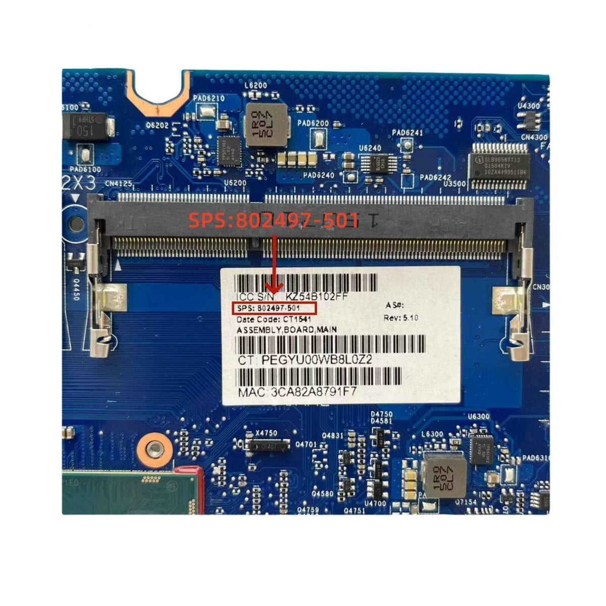 HP EliteBook 820 G1 Motherboard 6050A2630701 802497-601 with i5-4300U CPU - Bighao-era Laptop Part