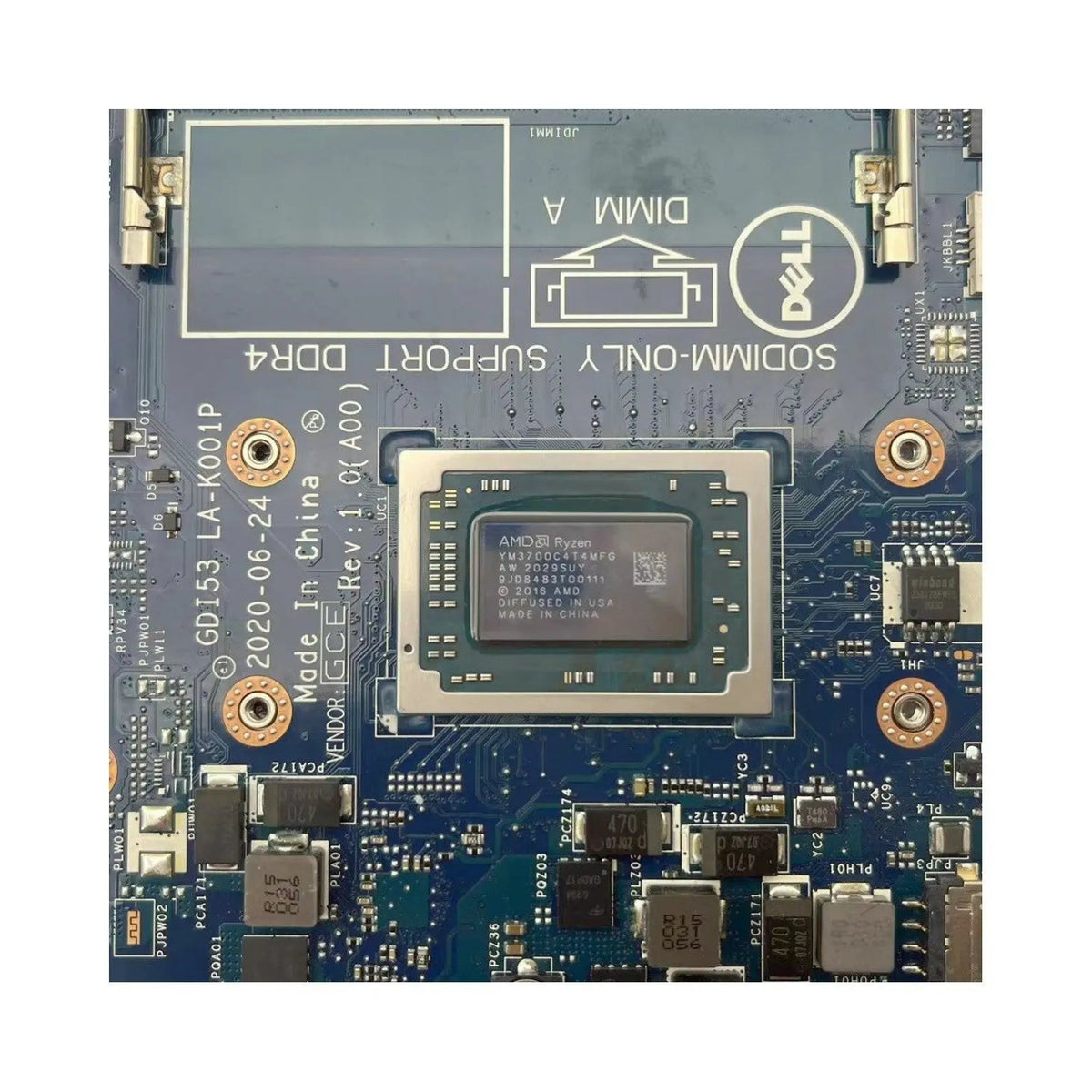 Dell Inspiron 3505 Vostro 3405 Motherboard LA-K001P CN?0DRFWY with R7-3700 CPU - Bighao-era Laptop Part