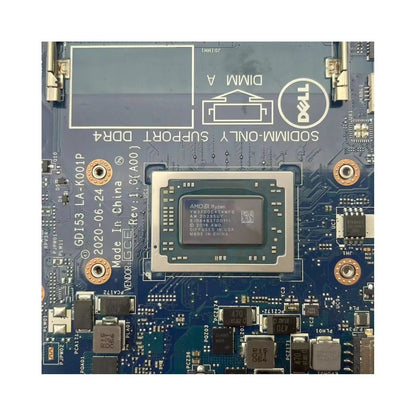 Dell Inspiron 3505 Vostro 3405 Motherboard LA-K001P CN?0DRFWY with R7-3700 CPU - Bighao-era Laptop Part