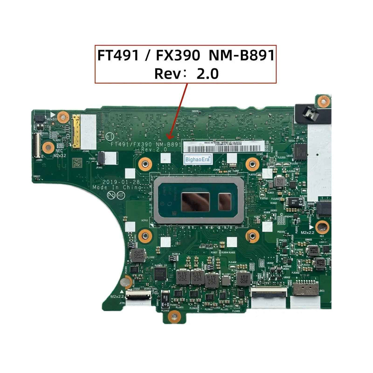 Lenovo ThinkPad T490S X390 Motherboard NM-B891 with i7 CPU and 8/16G RAM£¨¸±±¾£©