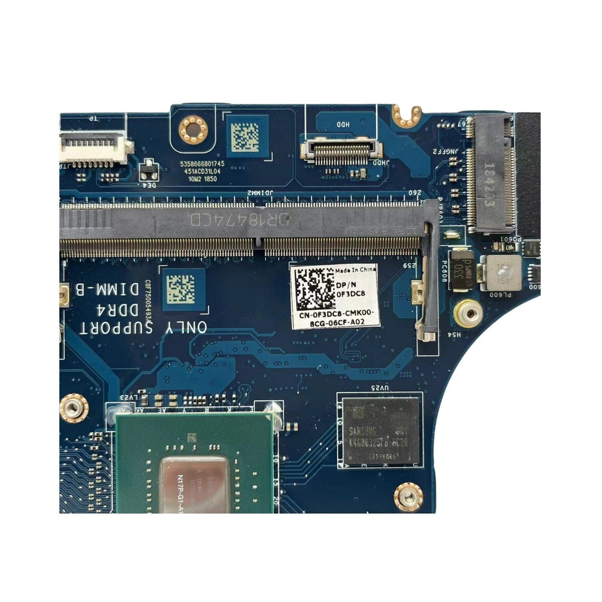 Dell XPS 15 9570 Motherboard LA-G341P CN-0F3DC8 with i7-8750H GTX1050Ti-4GB - Bighao-era Laptop Part