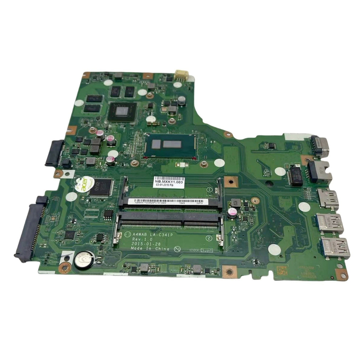 Acer Aspire E5-473G Motherboard LA-C341P NB.MXR11.003 with i3-5005U GT920M-2GB - Bighao-era Laptop Part