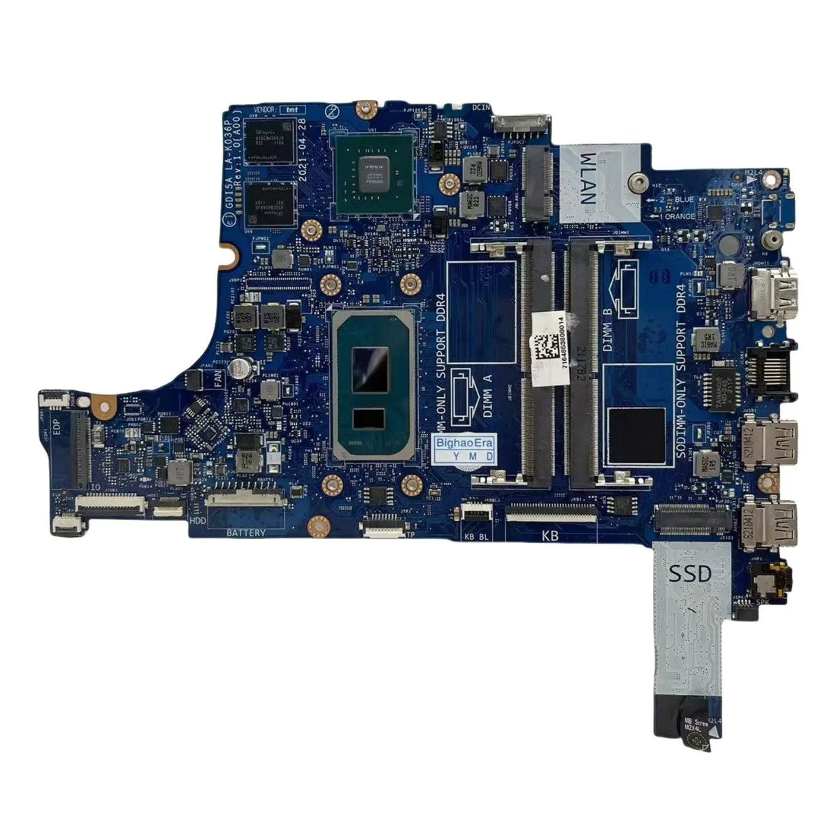 Dell Vostro 3400 3500 Motherboard LA-K036P CN-0YFV38 with i5-1135G7 MX330-2GB - Bighao-era Laptop Part