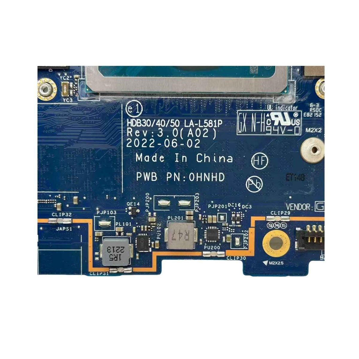 Dell Latitude 7330 7430 Motherboard LA-L581P CN-0X4K1J with i7-1255U 16GB-RAM - Bighao-era Laptop Part