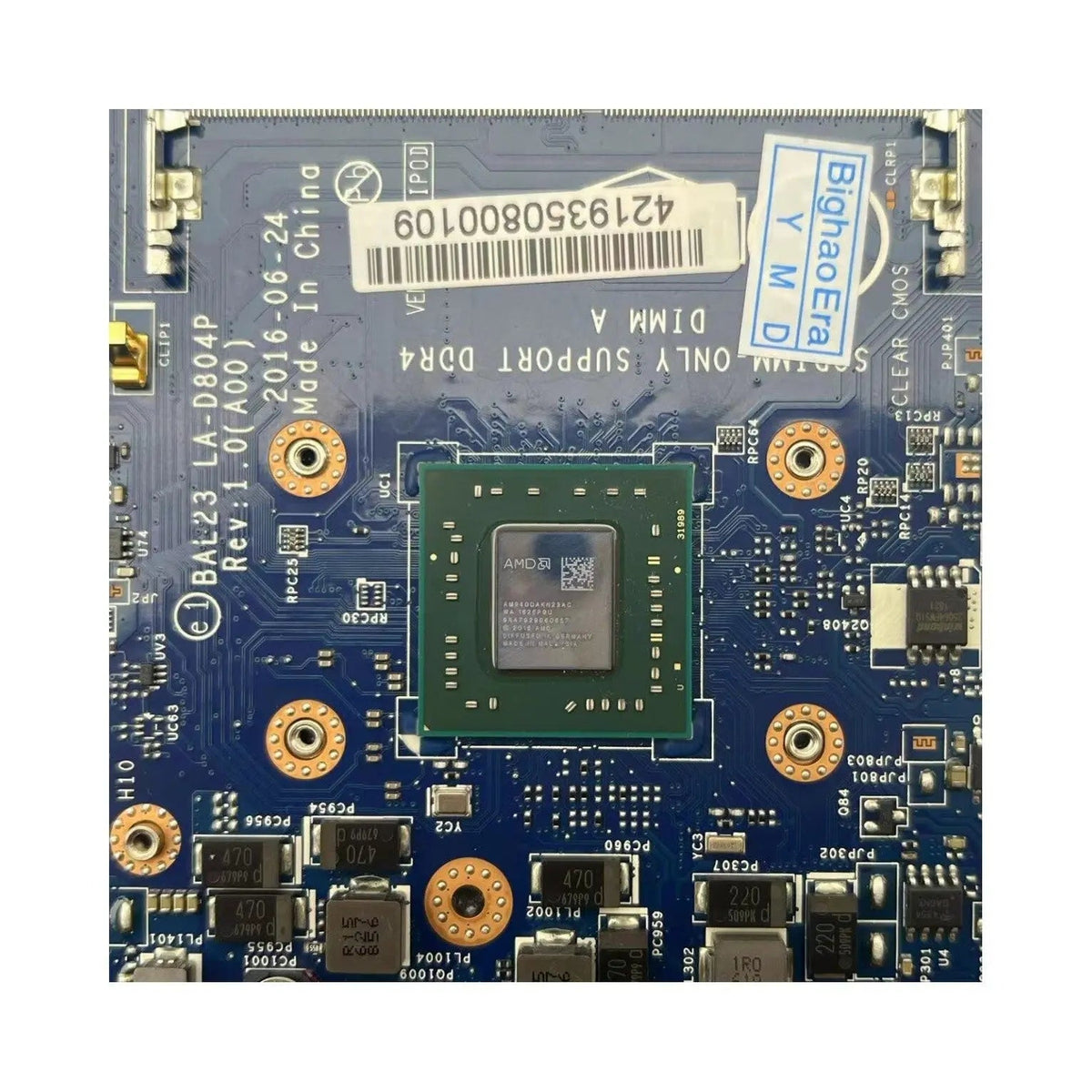 Dell Inspiron 5565 Motherboard LA-D804P CN-0MYX0F with A9-9400 R5 M440-2GB - Bighao-era Laptop Part