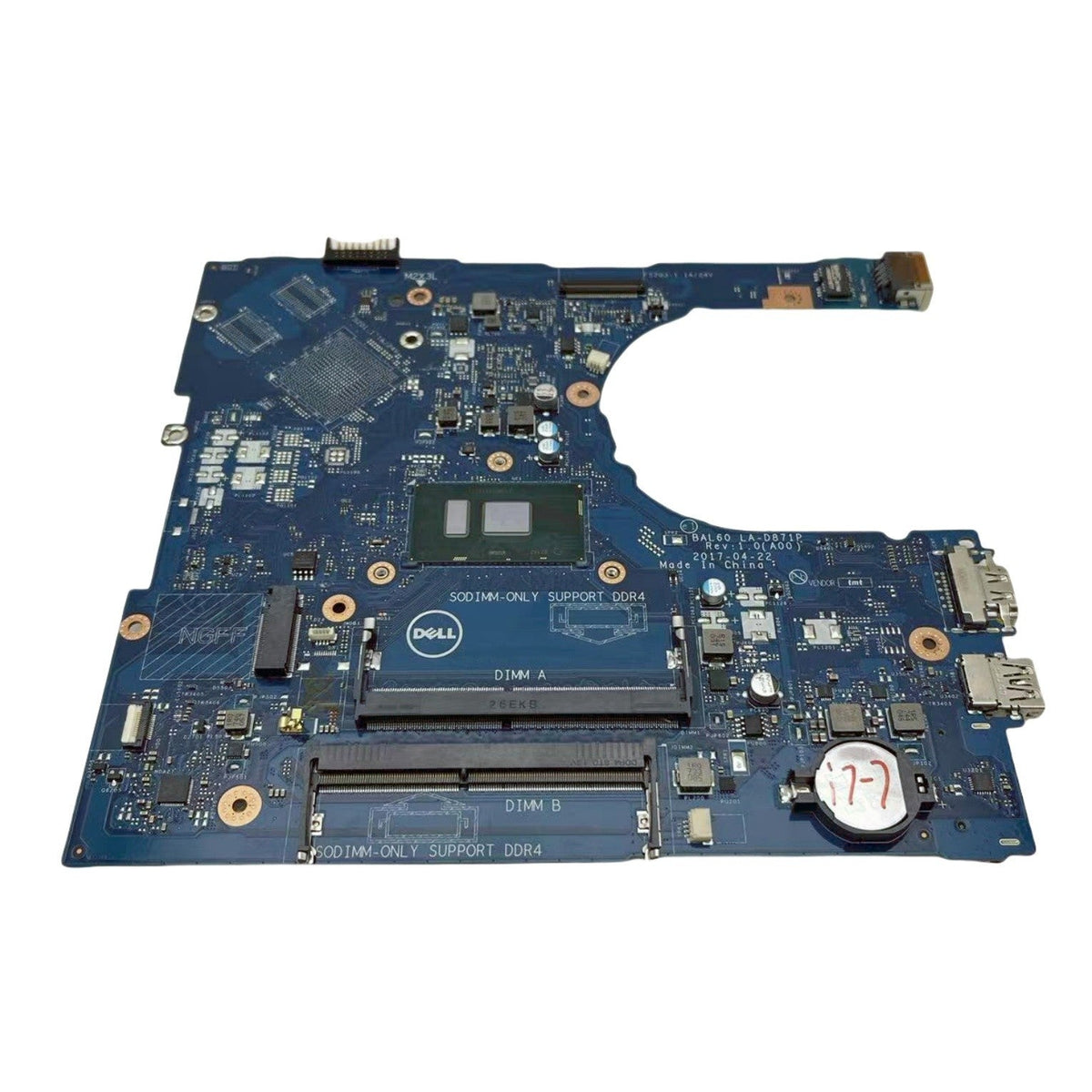 Dell Inspiron 5566 5468 Motherboard LA-D871P BAL60 CN-02PX9P with i7-7500U CPU - Bighao-era Laptop Part