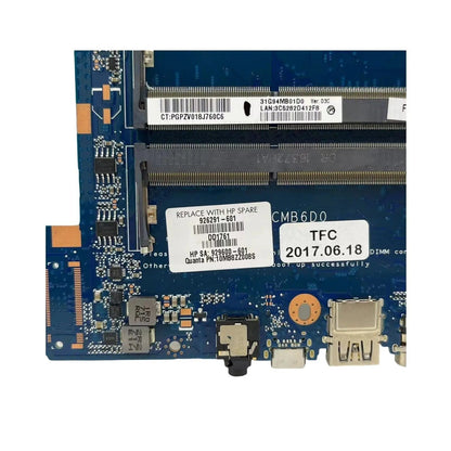 HP Pavilion 15-CD Motherboard DAG94CMB6D0 926291-601 with A9-9420 CPU Radeon530-2GB - Bighao-era Laptop Part