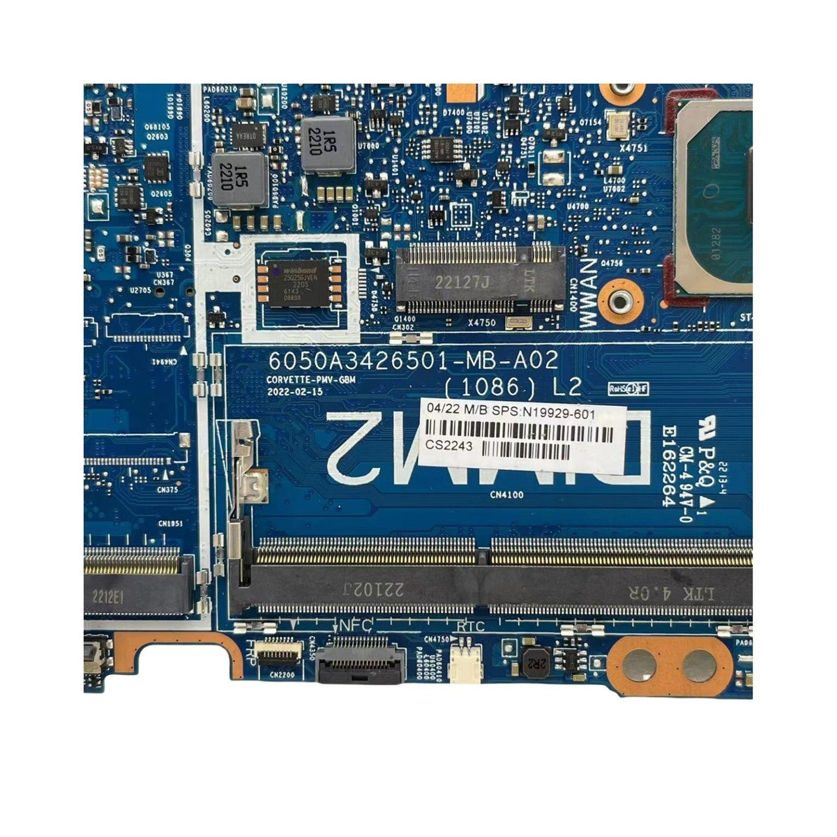 HP Elitebook 830/840 G8 Motherboard 6050A3426501 N19929-601 with i5-1145G7 CPU - Bighao-era Laptop Part