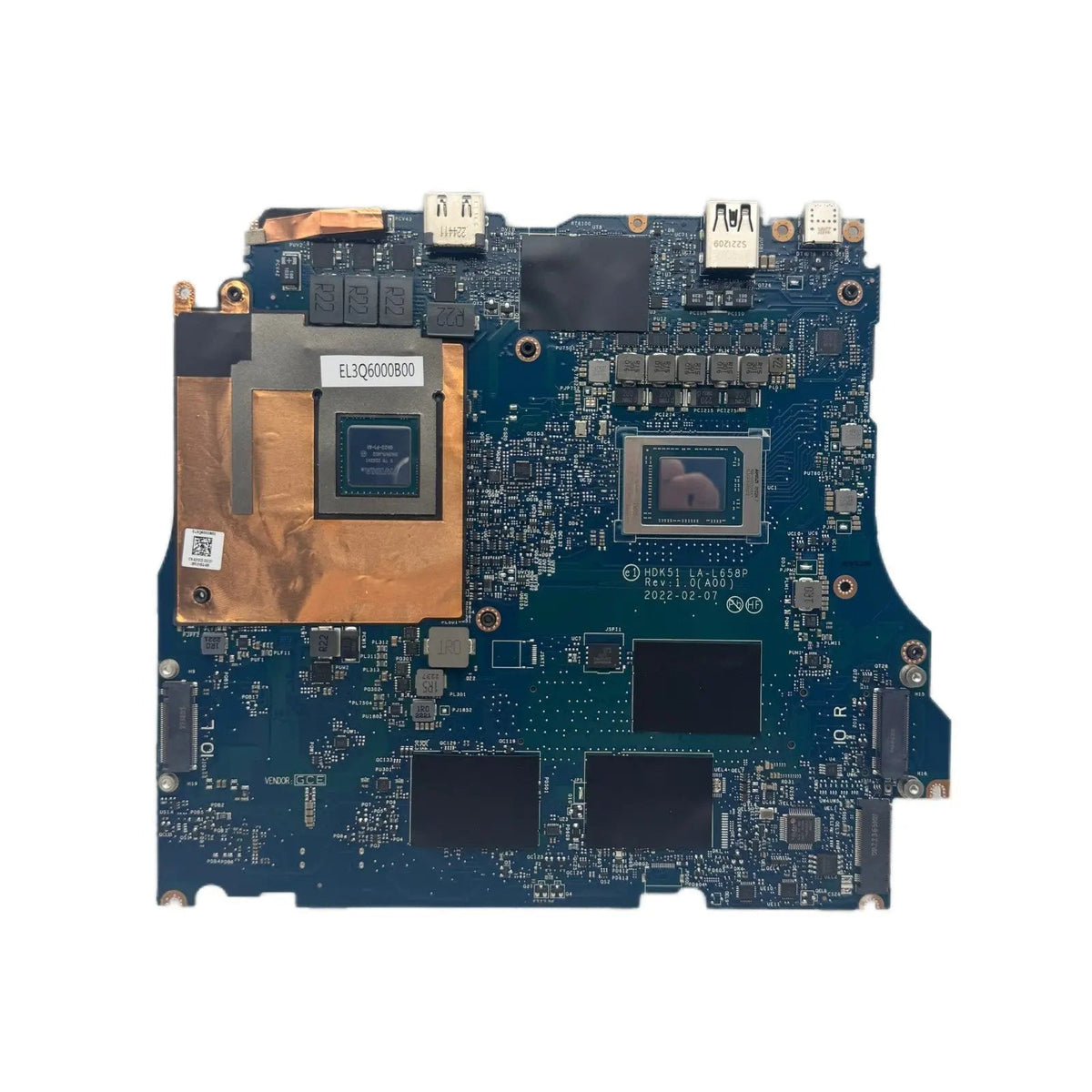 Dell G15 5525 Motherboard LA-L658P CN-043GG8 with R7-6800H CPU RTX3050Ti-4GB - Bighao-era Laptop Part