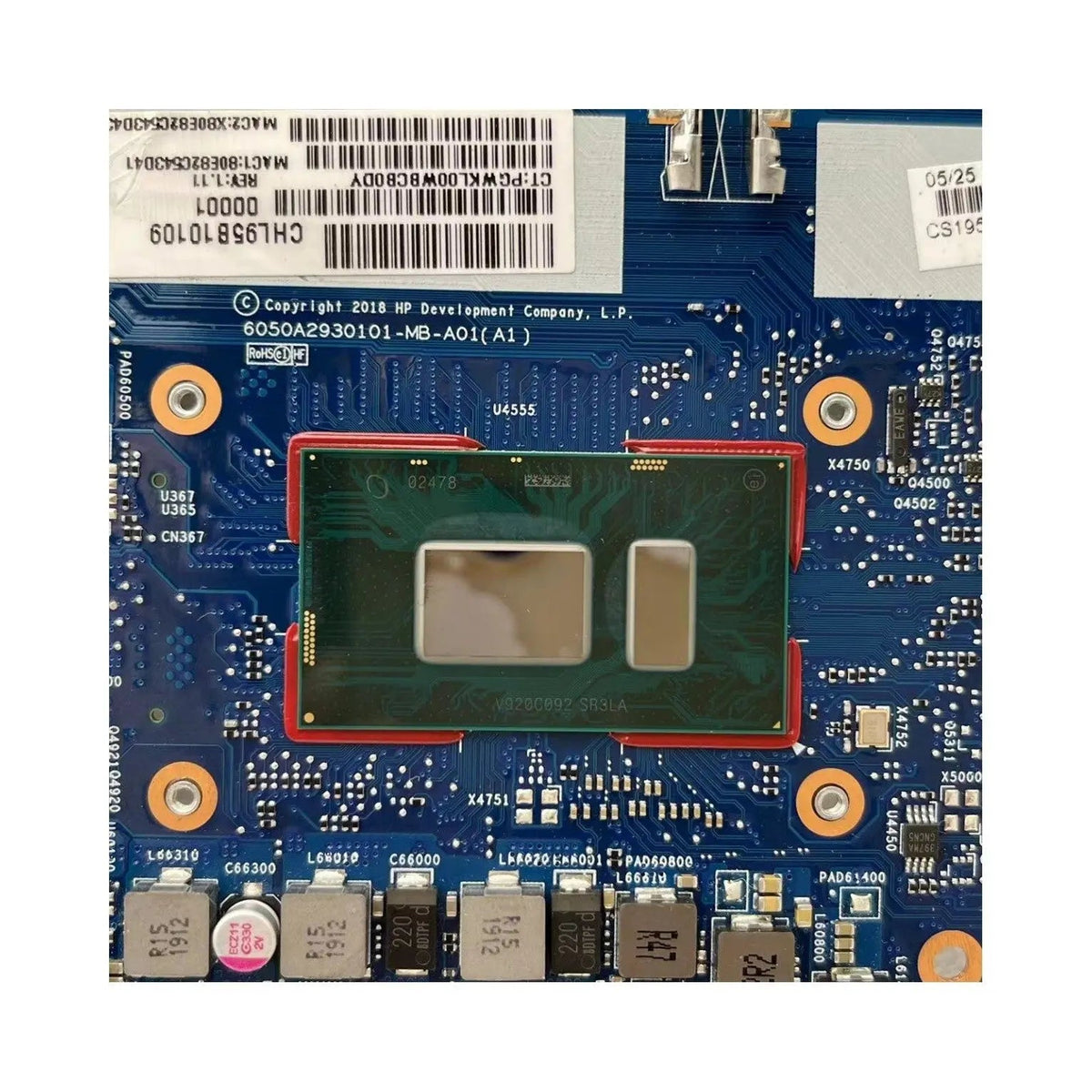 HP Elitebook 640/650 G4 Motherboard 6050A2930101 L09567-601 with i5-8250U CPU - Bighao-era Laptop Part