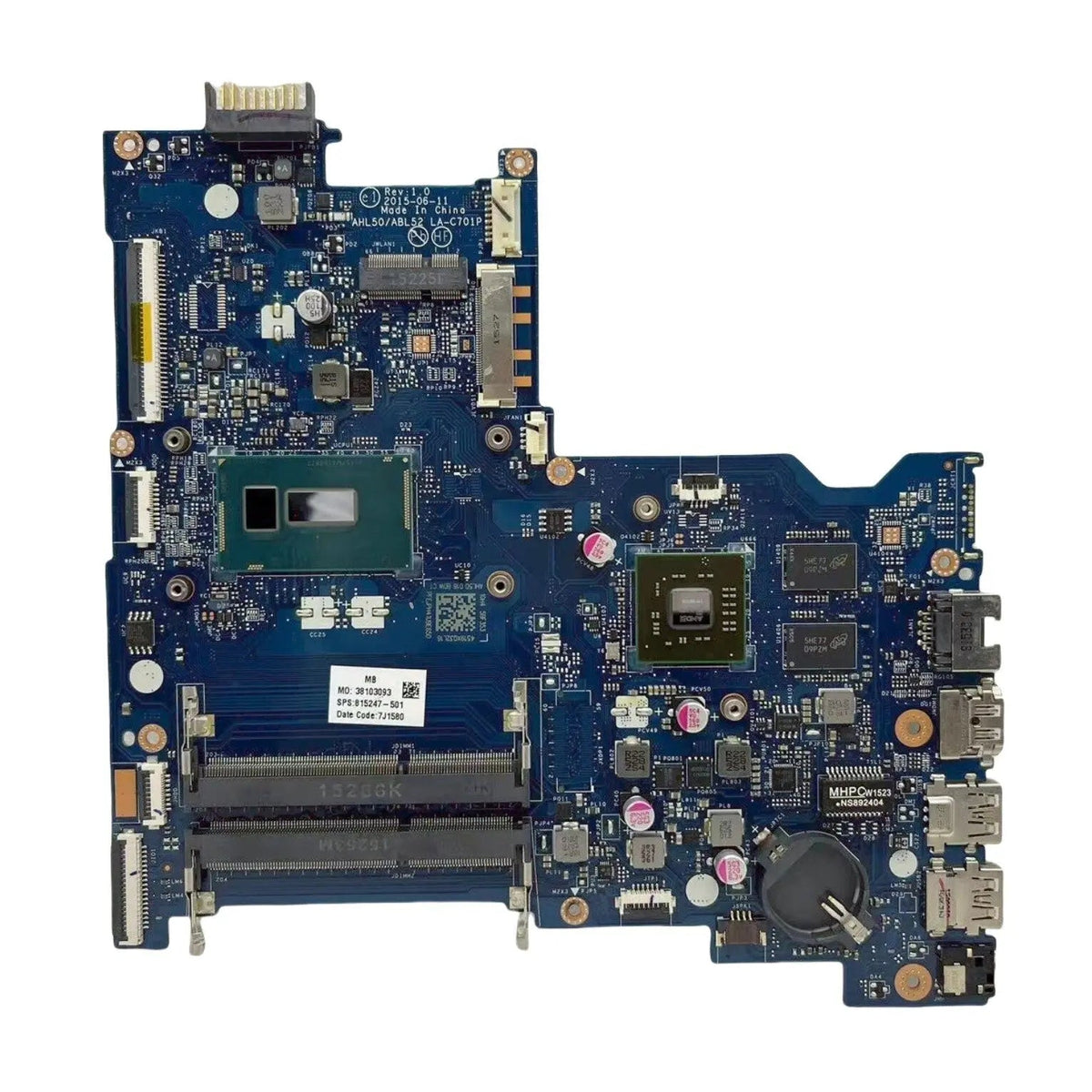 HP Pavilion 15-AC Motherboard LA-C701P 815247-501 with i7-5500U CPU R5 M330-2GB - Bighao-era Laptop Part