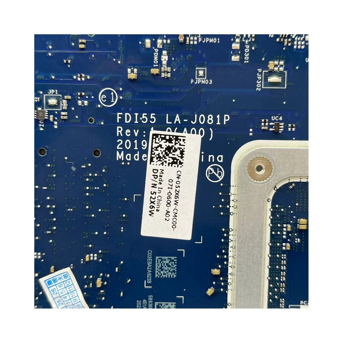 Dell Inspiron 15-3593 Motherboard LA-J081P CN-052X6W with i3-1005G1 CPU - Bighao-era Laptop Part