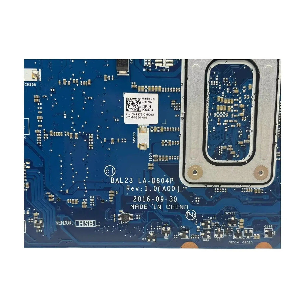Dell Inspiron 15 5565/5765 Motherboard LA-D804P CN-0K6473 with A6-9200 216-0890010-2GB - Bighao-era Laptop Part