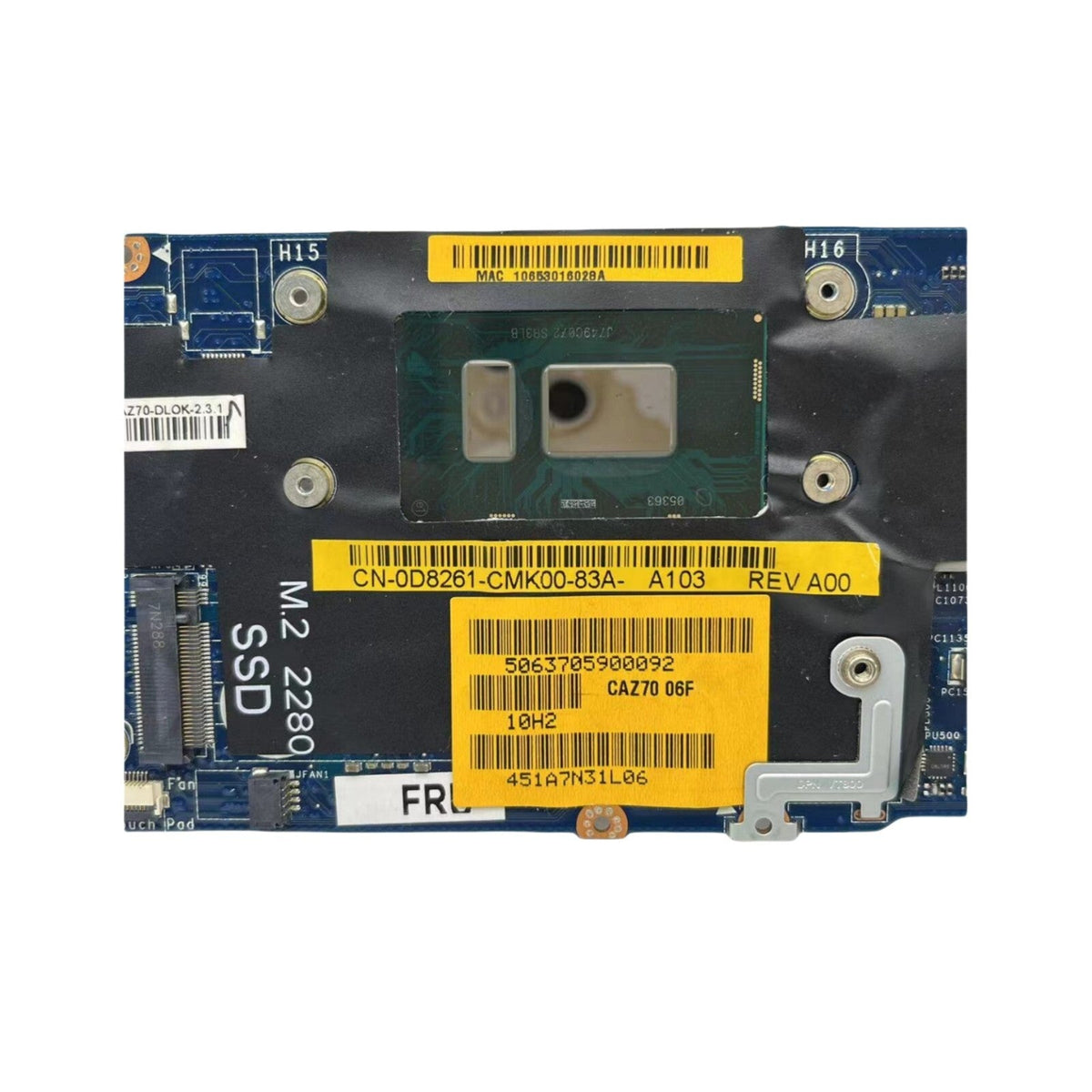 DELL XPS 13 9360 Motherboard LA-F051P CN-0D8261 with i5-8250U CPU 8GB-RAM - Bighao-era Laptop Part