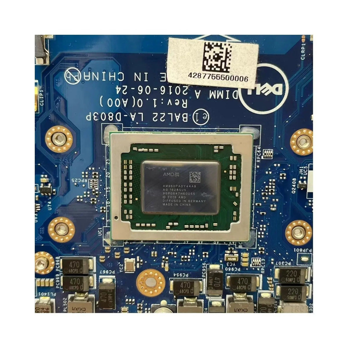 Dell Inspiron 15‑5565 Motherboard LA-D803P CN-0R1WJH with A10-9600P R7 M440-4GB - Bighao-era Laptop Part