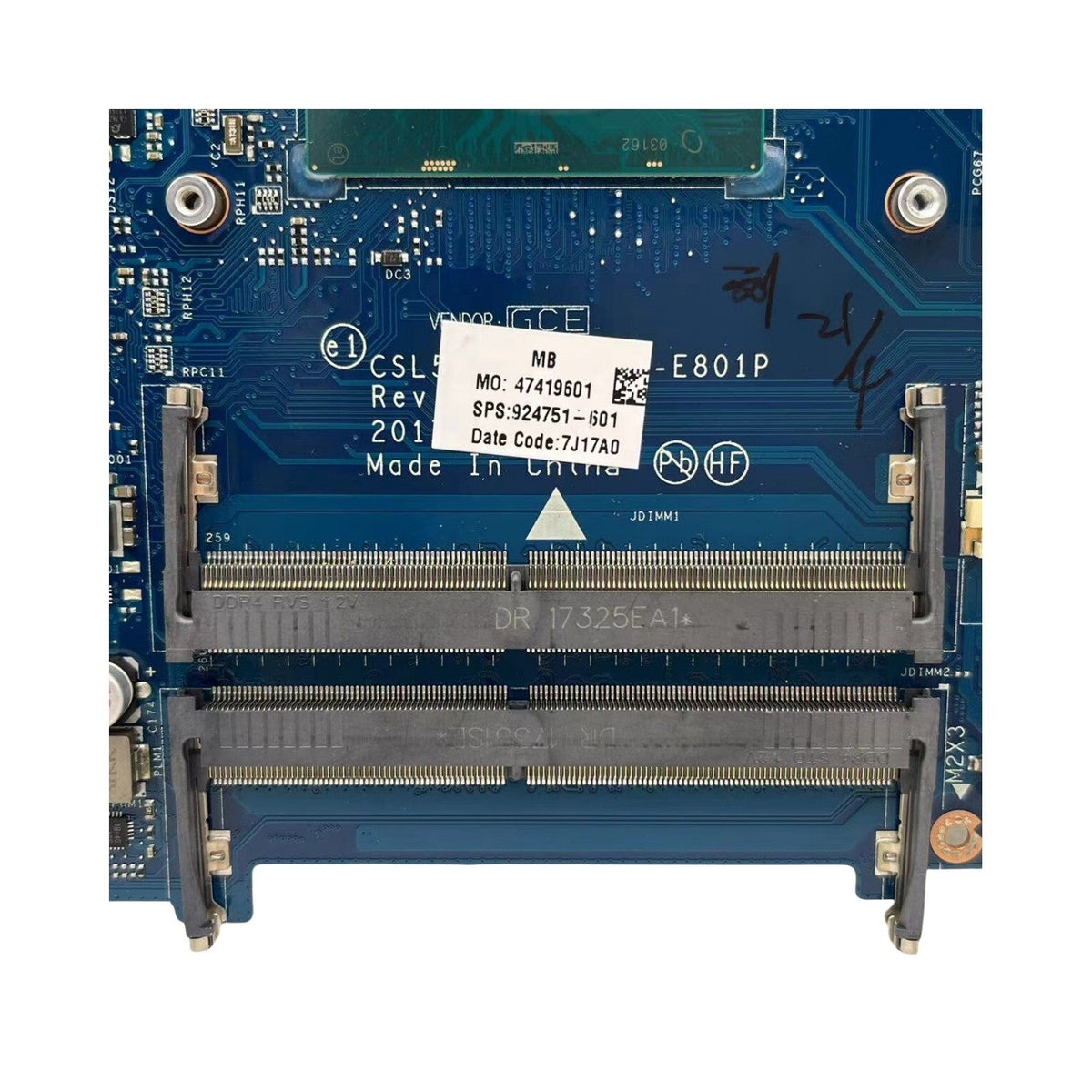 HP Pavilion 15-BS Motherboard LA-E801P 924751-601 with i5-7200U CPU - Bighao-era Laptop Part