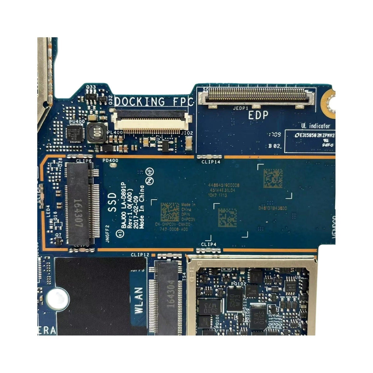 Dell Latitude 5285 Motherboard LA-D891P CN-0HPCDV with i5-7200U CPU 8GB-RAM - Bighao-era Laptop Part