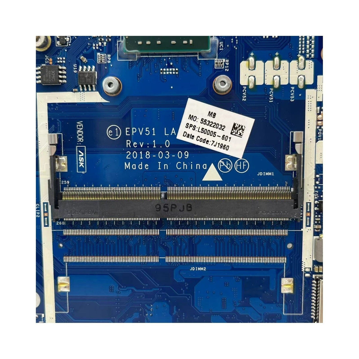 HP 255 G7 15-DB Motherboard LA-G078P L50005-601 with A6-9225 CPU - Bighao-era Laptop Part