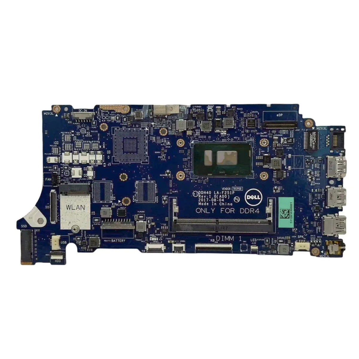 DELL Inspiron 7472 Motherboard LA-F251P CN-0RN0N1 with i5-8250U CPU - Bighao-era Laptop Part