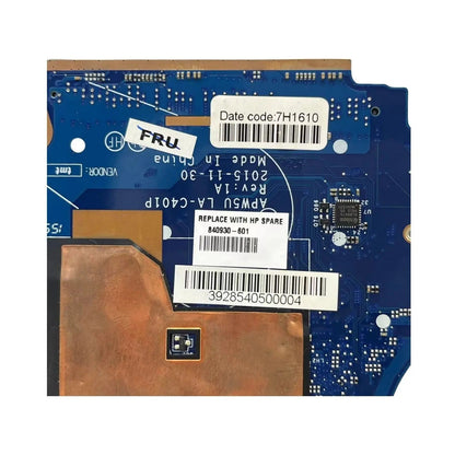 HP ZBook Studio G3 Motherboard LA-C401P 840930-601 with i7-6820HQ CPU - Bighao-era Laptop Part