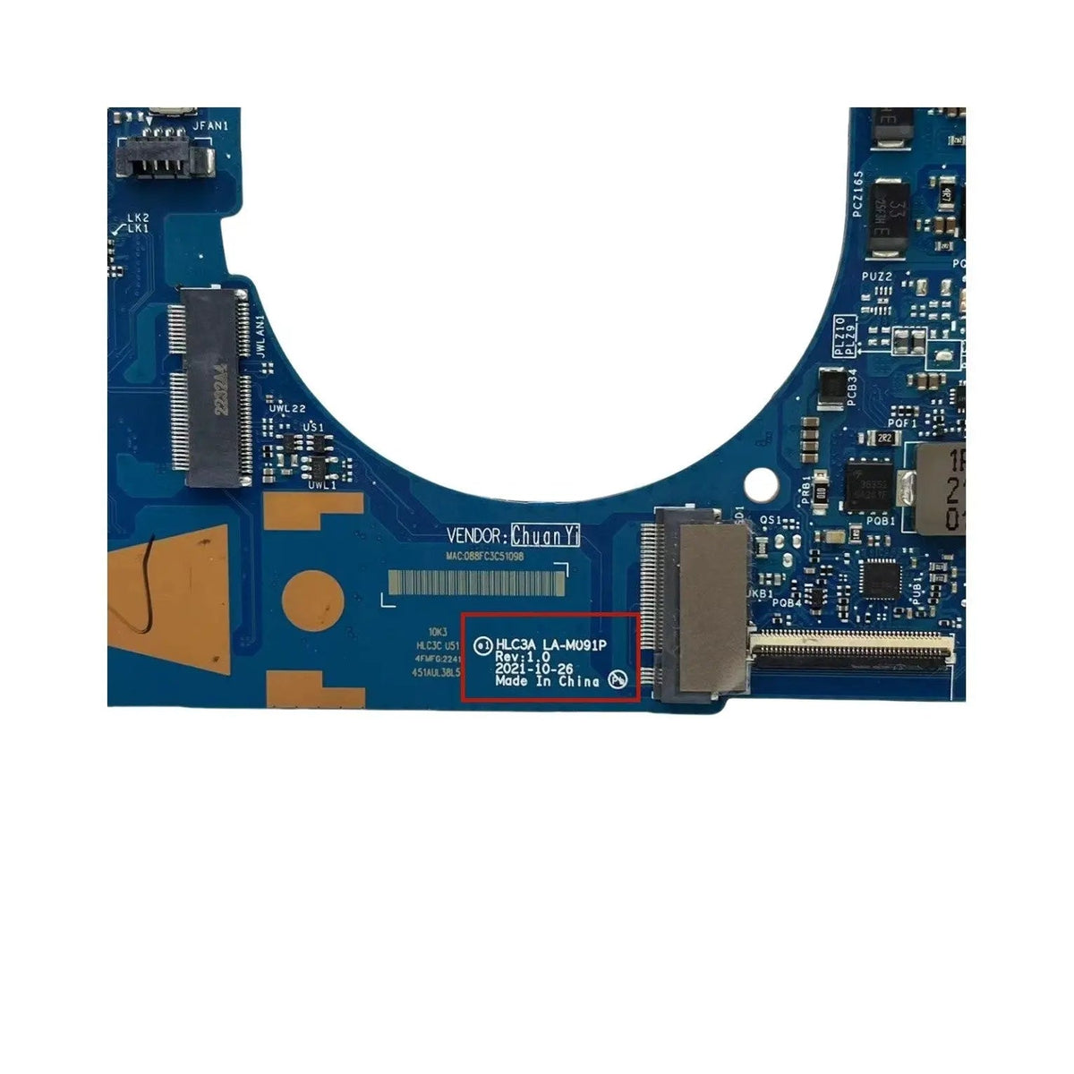 Lenovo Yoga 6 13ABR8 Motherboard LA-M091P 5B21J32248 with R5-7530U 8GB-RAM - Bighao-era Laptop Part