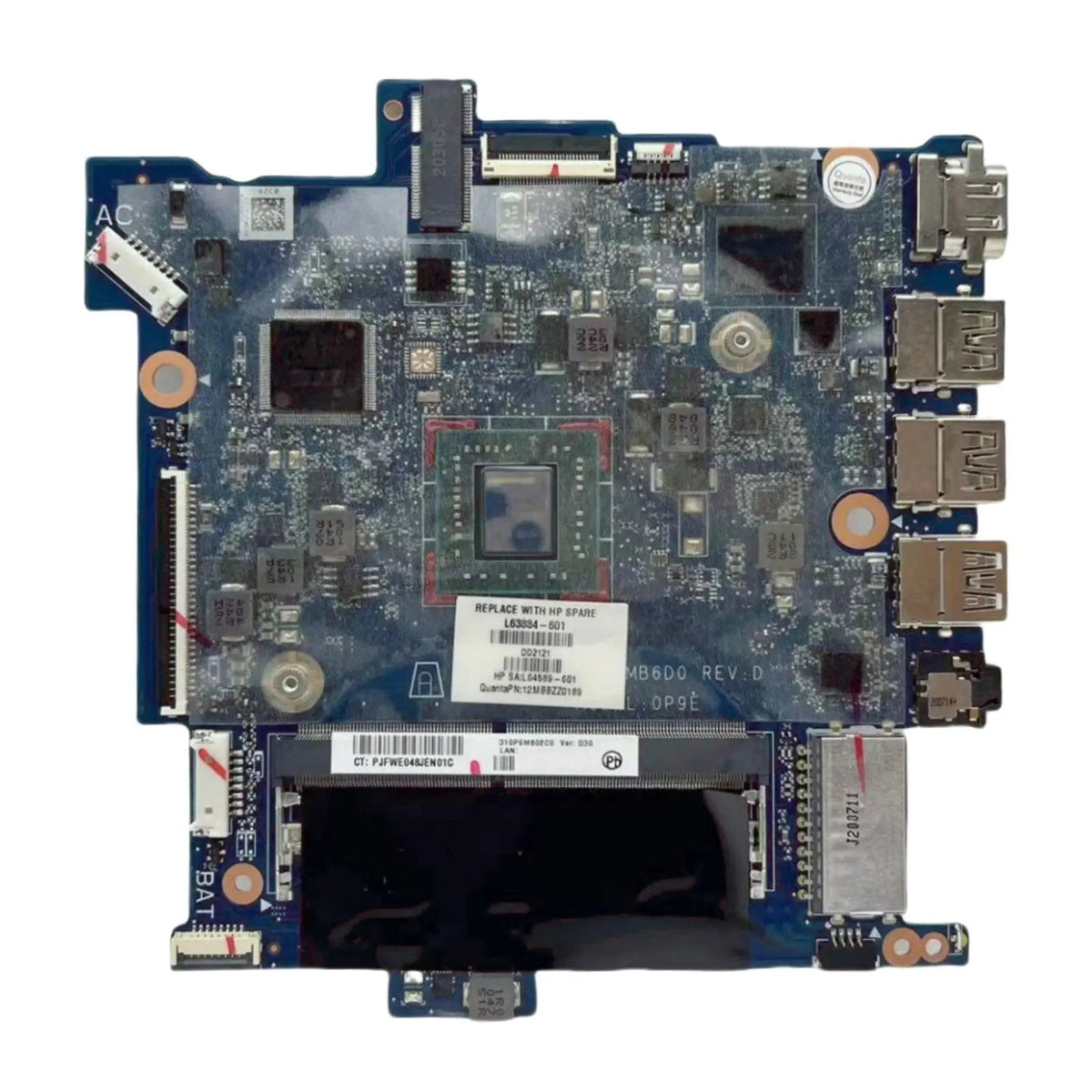 HP Stream 14-DS Motherboard DA0P9EMB6D0 L63884-601 with A4-9120E 64GB-eMMC - Bighao-era Laptop Part