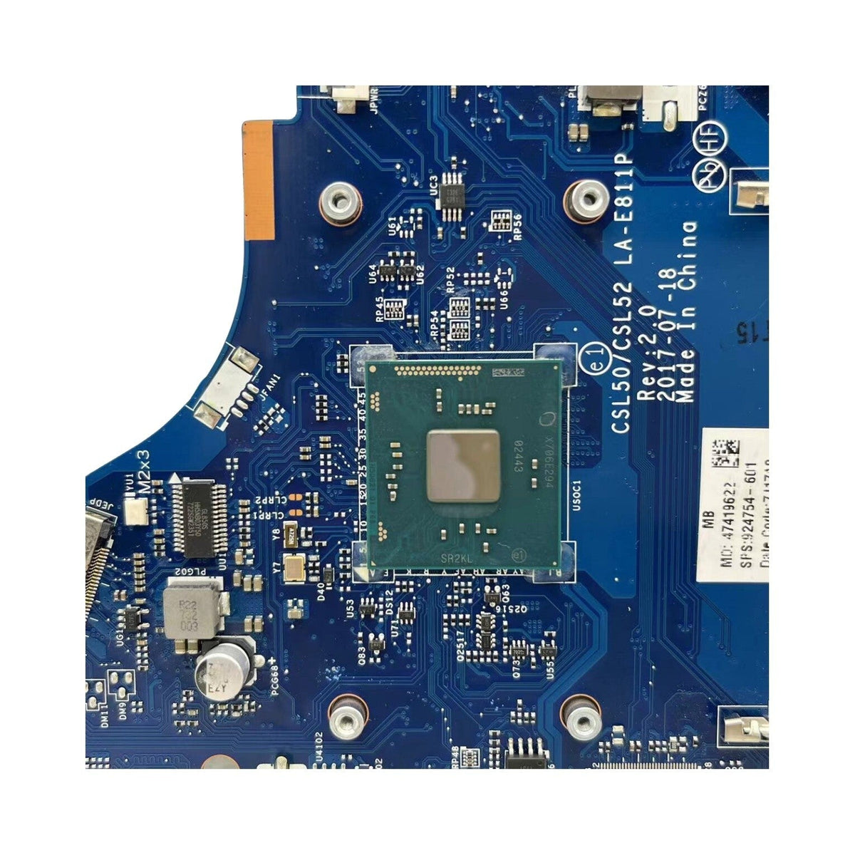 HP Pavilion 15-BS Motherboard LA-E811P 924754-601 with N3710 CPU - Bighao-era Laptop Part