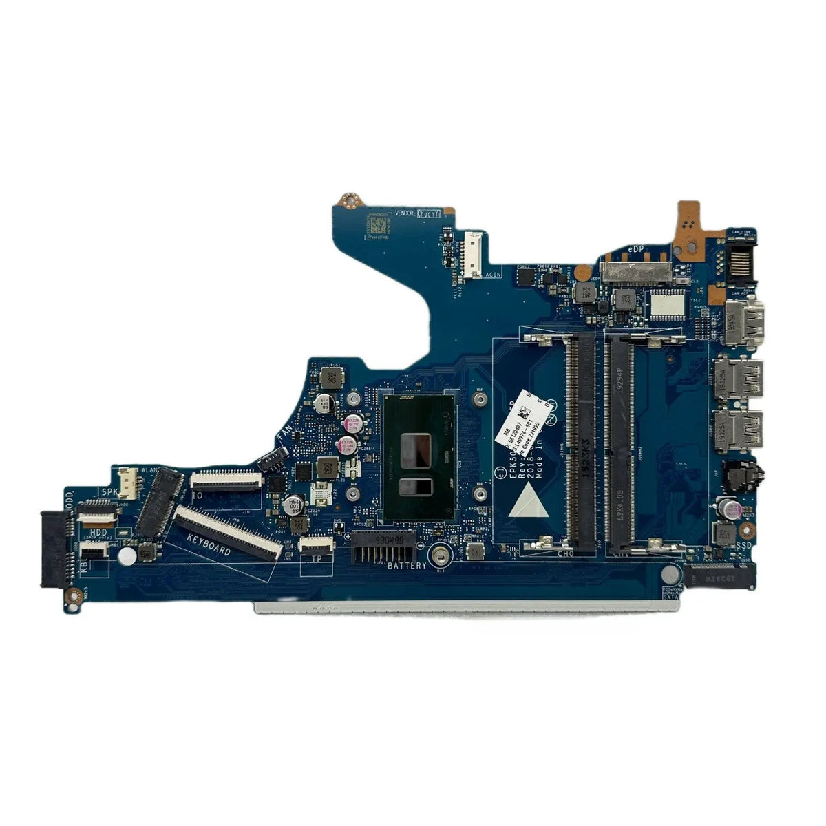HP 15-DA 250 G7 Motherboard LA-G07EP L49974-601 with i3-7020U CPU - Bighao-era Laptop Part