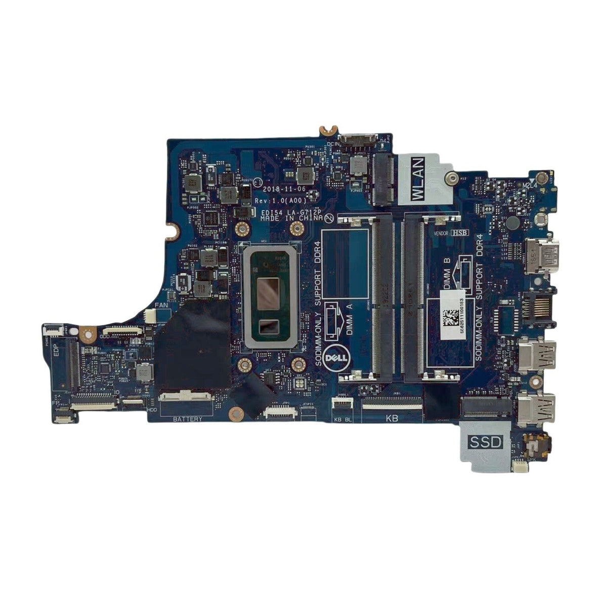 Dell Inspiron 3480 3580 Motherboard LA-G712P CN-0TWYDT with i3-8145U CPU - Bighao-era Laptop Part